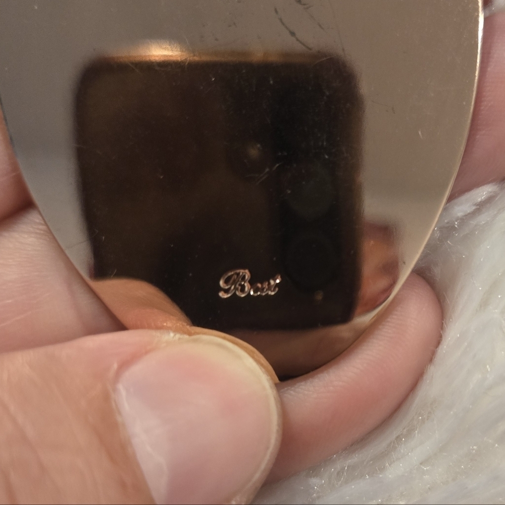 Copper Color Pendant On Leather String - Picture 5 of 5